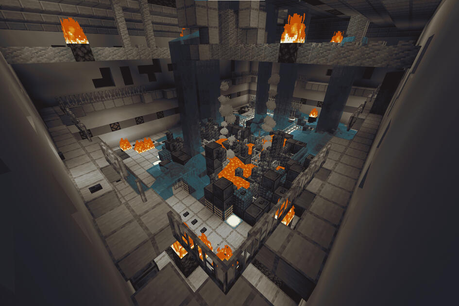Reactor Hall Destroyed